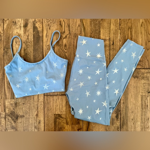 Beach Riot Other - Beach Riot Libby Sports Bra Piper Leggings Set Winter Star Women's Size S Q